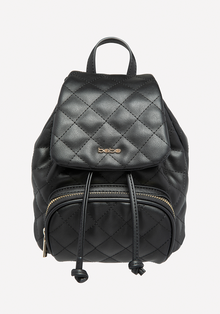 bebe quilted mini backpack